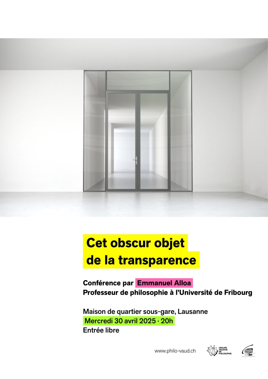 Cet obscur objet de la transparence