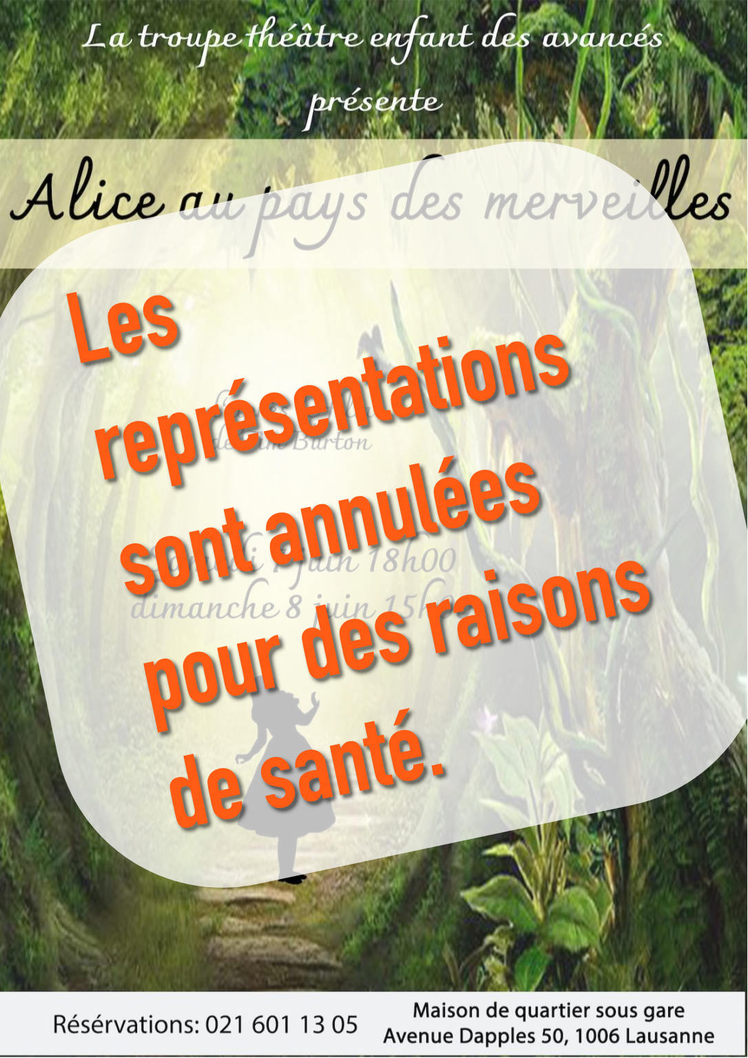 Annulé :<br>Alice au pays des merveilles