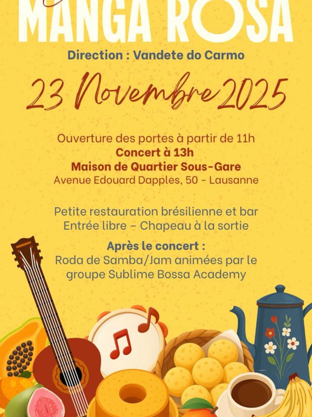 Ensemble vocal Manga Rosa <br>Sons, saveurs et joie de vivre du Brésil